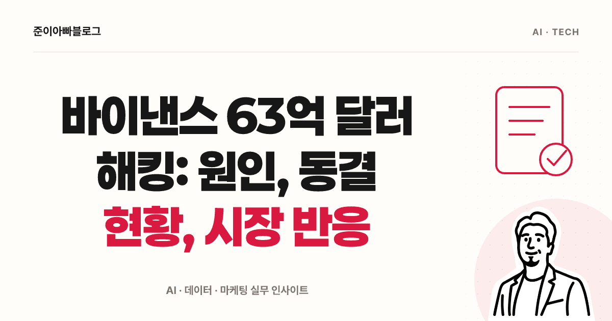 바이낸스 63억 달러 해킹: 원인, 동결 현황, 시장 반응 대표 이미지