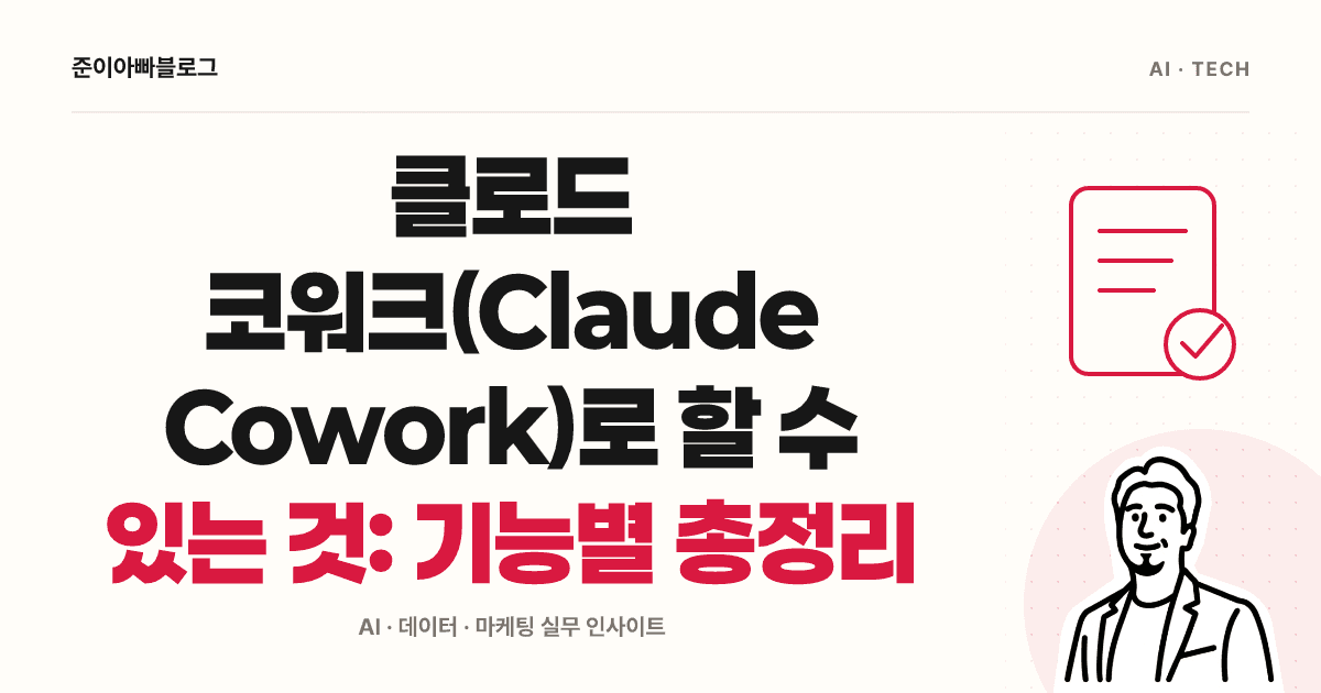 클로드 코워크(Claude Cowork)로 할 수 있는 것: 기능별 총정리 대표 이미지