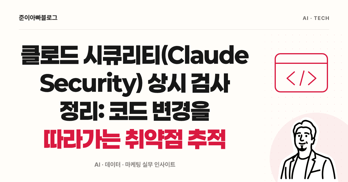 클로드 시큐리티(Claude Security) 상시 검사 정리: 코드 변경을 따라가는 취약점 추적 대표 이미지