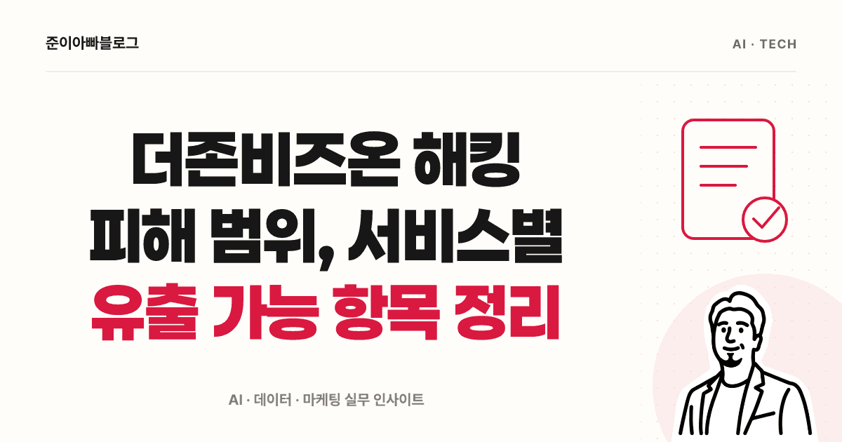 더존비즈온 해킹 피해 범위, 서비스별 유출 가능 항목 정리 대표 이미지