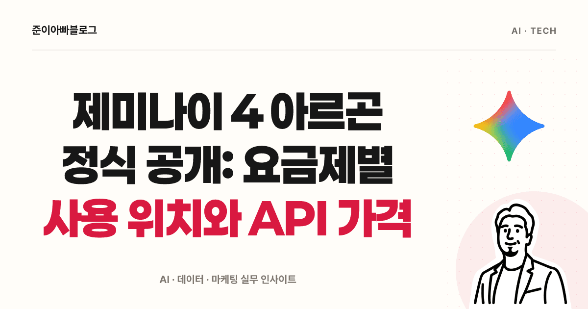 제미나이 4 아르곤 정식 공개: 요금제별 사용 위치와 API 가격 대표 이미지