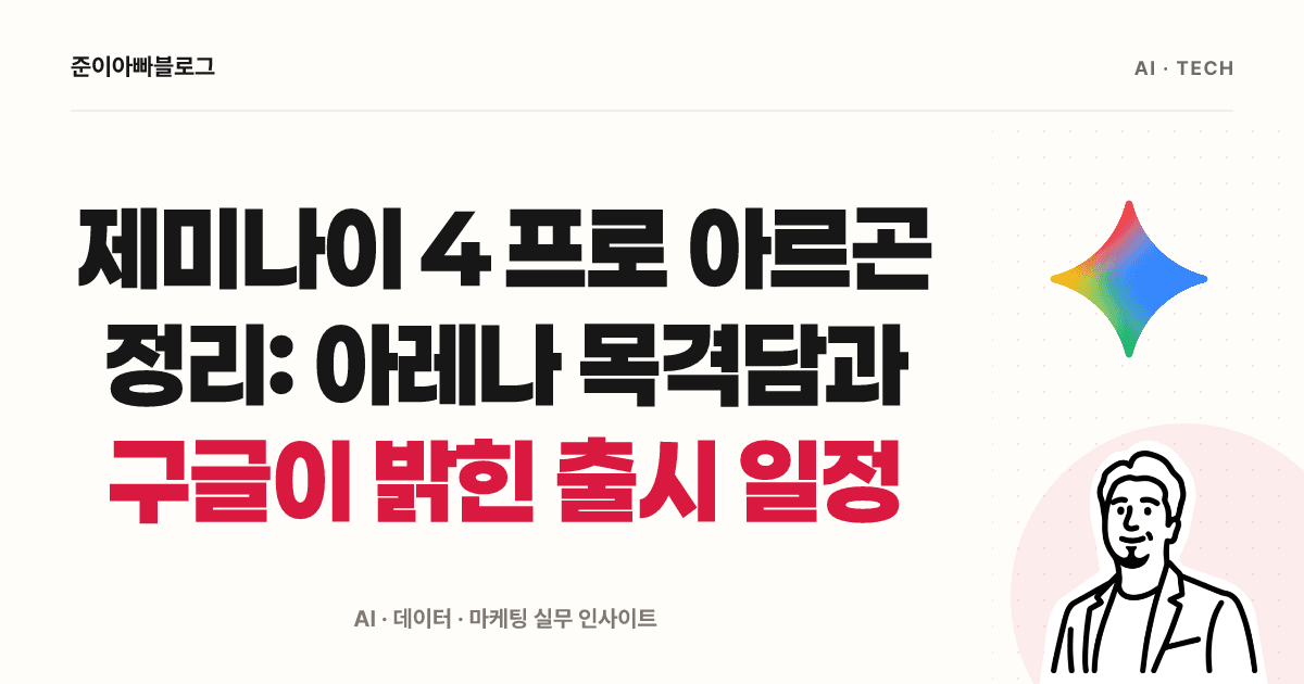 제미나이 4 프로 아르곤 정리: 아레나 목격담과 구글이 밝힌 출시 일정 대표 이미지