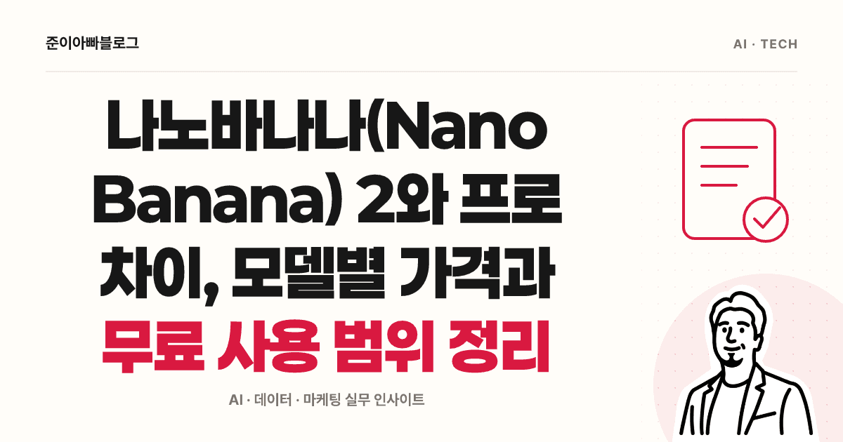 나노바나나 2와 프로 차이: 첫 이미지 만들기와 비용 대표 이미지