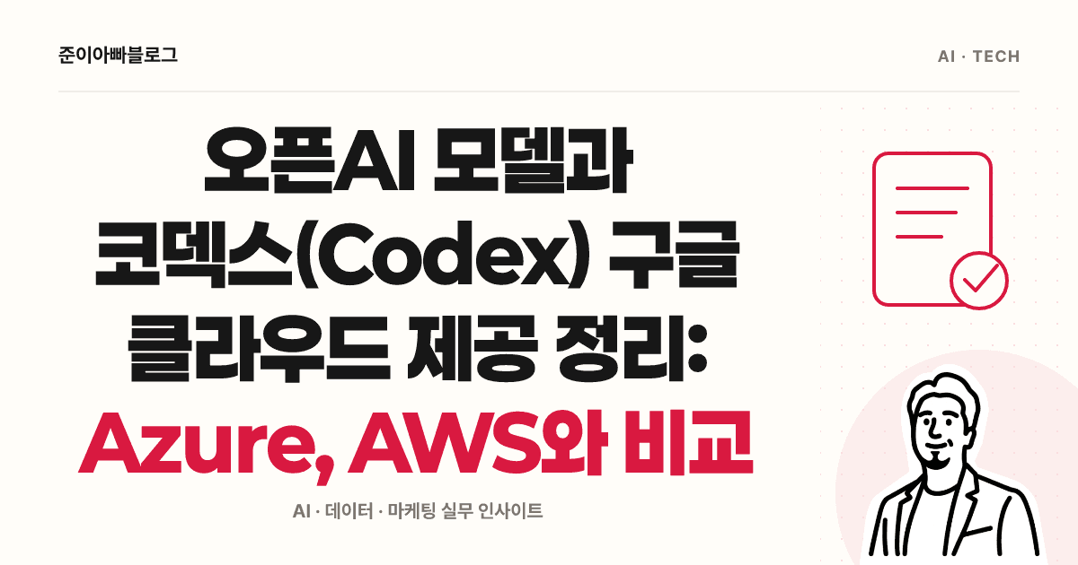 오픈AI 모델과 코덱스(Codex) 구글 클라우드 제공 정리: Azure, AWS와 비교 대표 이미지