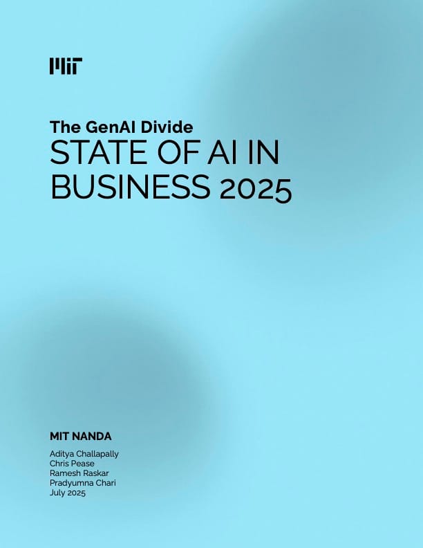 MIT NANDA가 2025년 7월 발표한 보고서 The GenAI Divide: State of AI in Business 2025 표지